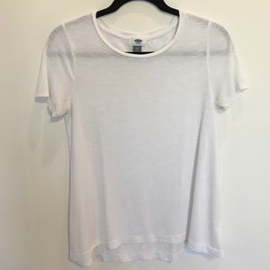 Old Navy Relaxed White Short-Sleeve Tee. Size XS